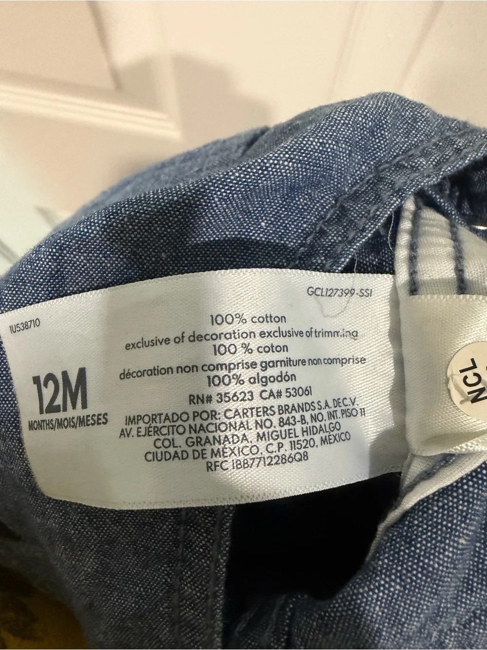 OshKosh B'gosh Blue Chambray Overalls